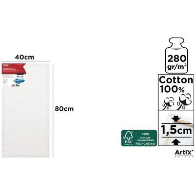 Artix Podobrazie 40x80x1,5cm 280G/m2 Artix Podobrazie 40x80x1,5cm 280G/m2