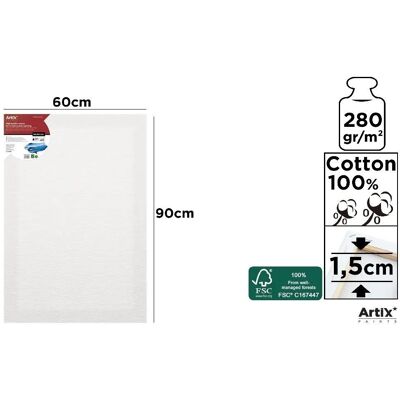 Artix Podobrazie 60x90x1,5cm 380G/m2 Artix Podobrazie 60x90x1,5cm 380G/m2
