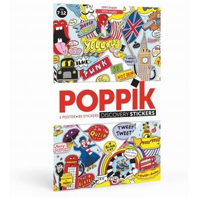 Poppik, Plakat wyklejanka, 100% Anglii Poppik, Plakat wyklejanka, 100% Anglii