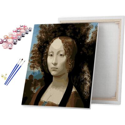 beliart Portret Ginevry - Leonardo da Vinci - Malowanie po numerach beliart Portret Ginevry - Leonardo da Vinci - Malowanie po numerach