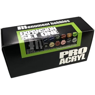 Inny producent Pro Acryl Expansion Set One 2.0, Monument Hobbies, 12x22 ml Inny producent Pro Acryl Expansion Set One 2.0, Monument Hobbies, 12x22 ml