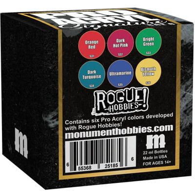 Inny producent Pro Acryl Rogue Hobbies, Monument Hobbies, 6x22 ml Inny producent Pro Acryl Rogue Hobbies, Monument Hobbies, 6x22 ml