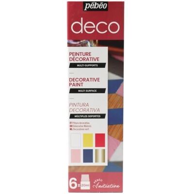 Inny producent Pudełko inicjacyjne Pébéo - Farba dekoracyjna - 6 x 20 ml Inny producent Pudełko inicjacyjne Pébéo - Farba dekoracyjna - 6 x 20 ml