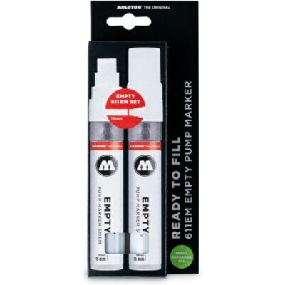 Puste Markery Molotow 15 Mm 2 Szt. 611 Empty Markers Puste Markery Molotow 15 Mm 2 Szt. 611 Empty Markers