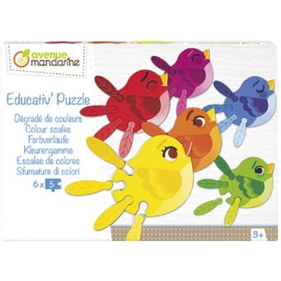 Clairefontaine Puzzle edukacyjne Odcienie barw Clairefontaine Puzzle edukacyjne Odcienie barw