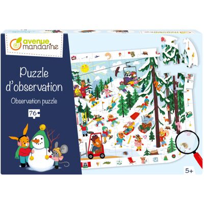 Clairefontaine Puzzle obserwacyjne Góry Zimą Clairefontaine Puzzle obserwacyjne Góry Zimą