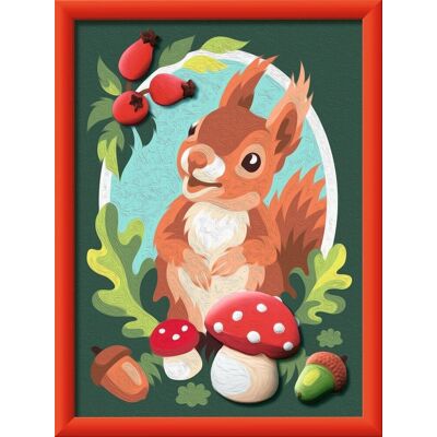 Ravensburger CreArt Kids zestaw malowanie po numerach i gips Wiewiórka Ravensburger CreArt Kids zestaw malowanie po numerach i gips Wiewiórka