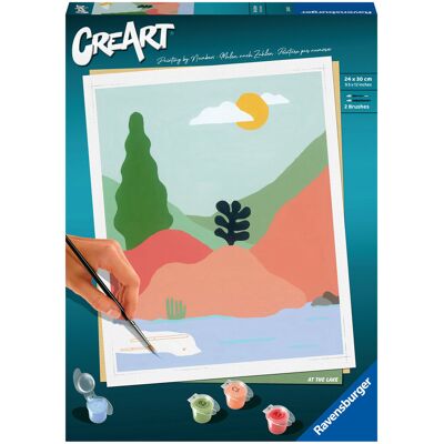 Ravensburger, CreArt Malowanie po numerach Minimalistyczny krajobraz #2 Ravensburger, CreArt Malowanie po numerach Minimalistyczny krajobraz #2