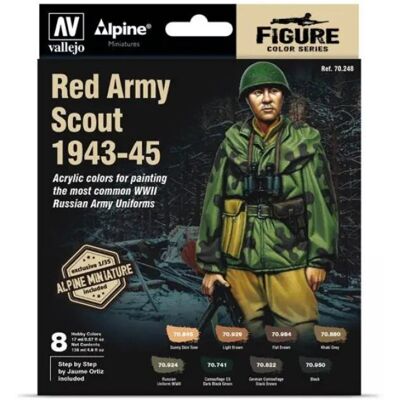 Vallejo VAL70248 - Alpine Red Army Scout - 8 figurek - zestaw miniatur Vallejo VAL70248 - Alpine Red Army Scout - 8 figurek - zestaw miniatur