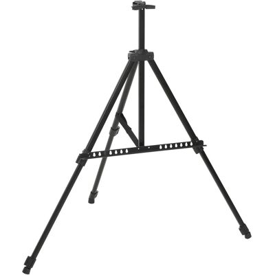 VMP Regulowana sztaluga ekspozycyjna, czarna, metalowa VMP Regulowana sztaluga ekspozycyjna, czarna, metalowa