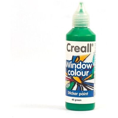 Farba do okien Creall Glass do wielokrotnego użytku - Zielona - Farba do okien Farba do okien Creall Glass do wielokrotnego użytku - Zielona - Farba do okien
