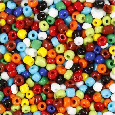 Inny producent Różne koraliki - jasne kolory - 4mm - 130g Inny producent Różne koraliki - jasne kolory - 4mm - 130g