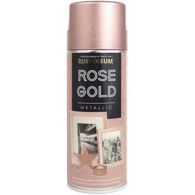 Inny producent Rust-Oleum Rose Gold Metallic 0,4L - farba metaliczna w sprayu kolor różowe złoto Inny producent Rust-Oleum Rose Gold Metallic 0,4L - farba metaliczna w sprayu kolor różowe złoto
