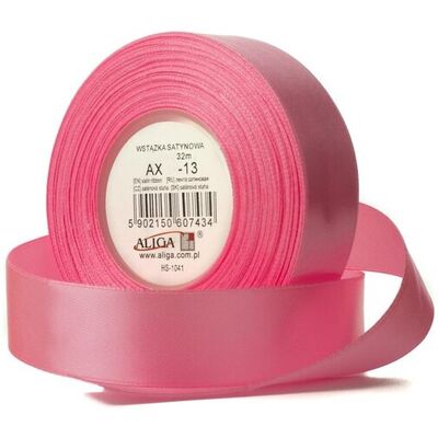 Aliga Satinowa Wstążka Różowa 25Mm X 32M - 4 Sztuki W Zestawie Do Dekoracji Aliga Satinowa Wstążka Różowa 25Mm X 32M - 4 Sztuki W Zestawie Do Dekoracji