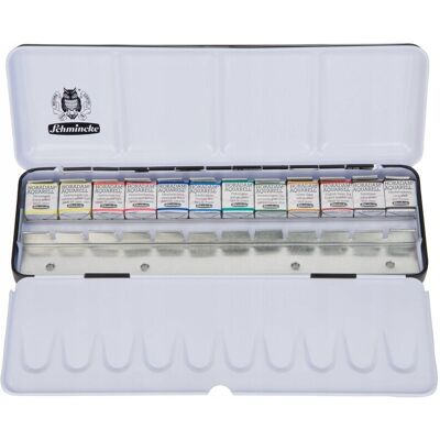 Schmincke Horadam Farby akwarelowe 12 Półpłytek - Farby Schmincke Horadam Farby akwarelowe 12 Półpłytek - Farby
