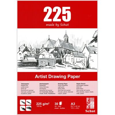 Clairefontaine Schut Artist Drawing Paper - szkicownik do rysowania 225g 297x420mm (A3) Clairefontaine Schut Artist Drawing Paper - szkicownik do rysowania 225g 297x420mm (A3)