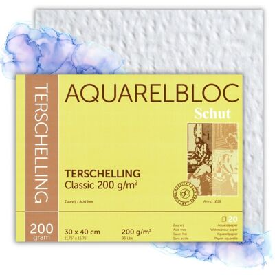 Clairefontaine Schut TERSCHELLING Classic Blok Do Farb Wodnych Akwareli 200g 30x40cm Clairefontaine Schut TERSCHELLING Classic Blok Do Farb Wodnych Akwareli 200g 30x40cm
