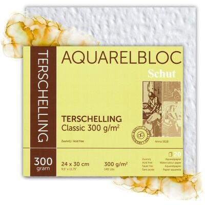 Clairefontaine Schut TERSCHELLING Classic CP Blok Akwarelowy 300g 24x30 cm Clairefontaine Schut TERSCHELLING Classic CP Blok Akwarelowy 300g 24x30 cm