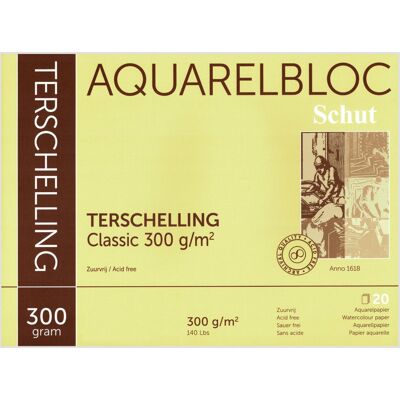 Clairefontaine Schut TERSCHELLING Classic CP – blok do akwareli 300g 400x500mm Clairefontaine Schut TERSCHELLING Classic CP – blok do akwareli 300g 400x500mm