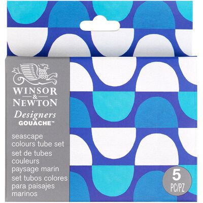 Winsor & Newton Seascape, zestaw farb Designers Gouache W&N,; 5 x 14 ml Winsor & Newton Seascape, zestaw farb Designers Gouache W&N,; 5 x 14 ml