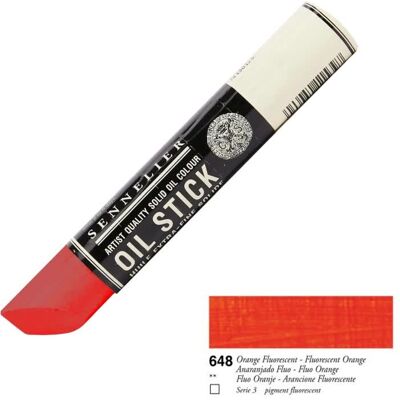 Sennelier Oil Stick 38Ml 1,28 Fl Oz S3 Neon Orange Sennelier Oil Stick 38Ml 1,28 Fl Oz S3 Neon Orange