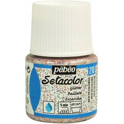 PEBEO Setacolor Light Fabrics Glitter 45 Ml Multicoloure PEBEO Setacolor Light Fabrics Glitter 45 Ml Multicoloure