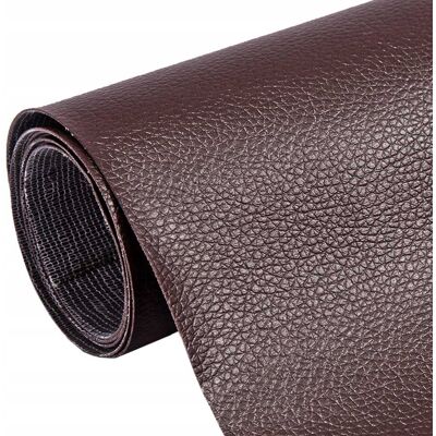 Heckermann SKÓRA SAMOPRZYLEPNA EKO SKÓRA SKAJ BRĄZOWA MOCNY KLEJ 560g/m2 200x137cm Heckermann SKÓRA SAMOPRZYLEPNA EKO SKÓRA SKAJ BRĄZOWA MOCNY KLEJ 560g/m2 200x137cm