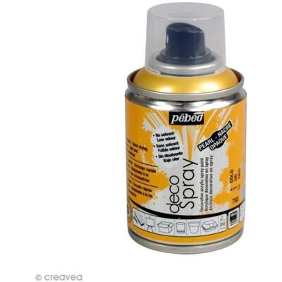PEBEO Spray do malowania DecoSpray - Pébéo - Złoty - 100 ml - Farba do rękodzieła PEBEO Spray do malowania DecoSpray - Pébéo - Złoty - 100 ml - Farba do rękodzieła