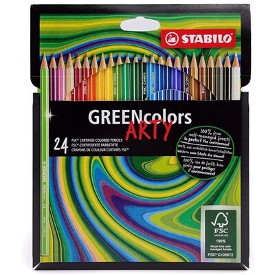 Stabilo Greencolors Arty Kolorowe kredki - 24 szt. Stabilo Greencolors Arty Kolorowe kredki - 24 szt.