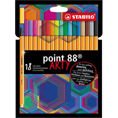 STABILO Point 88 ARTY Fineliner Kolory Różne - Fineliner STABILO Point 88 ARTY Fineliner Kolory Różne - Fineliner