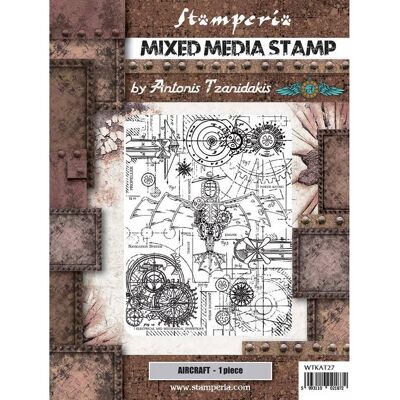 STEMPEL GUMOWY Stamperia - Aviator maszyny latające STEMPEL GUMOWY Stamperia - Aviator maszyny latające