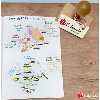 Colorado Stempel mapa Europy Colorado Stempel mapa Europy