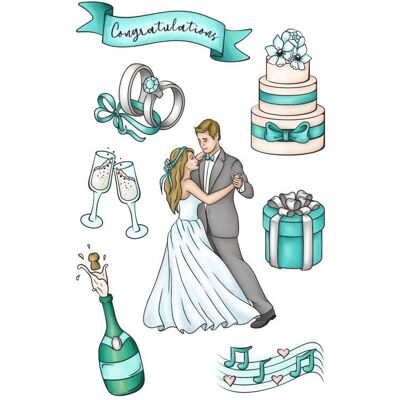 Stempel polimerowy - Romantic wedding - Celebration - Agateria Stempel polimerowy - Romantic wedding - Celebration - Agateria