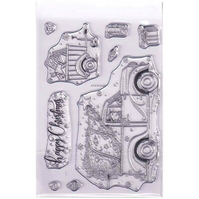 inna (Inny) STEMPEL przezroczysty bałwan w samochodzie inna (Inny) STEMPEL przezroczysty bałwan w samochodzie