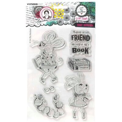 inna (Inny) STEMPEL PRZEZROCZYSTY StudioLight - Smart bookworm mysz zając dżdżownica inna (Inny) STEMPEL PRZEZROCZYSTY StudioLight - Smart bookworm mysz zając dżdżownica