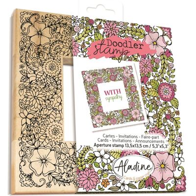 Aladine Stempel Ramka z Kwiecia Aladine Stempel Ramka z Kwiecia