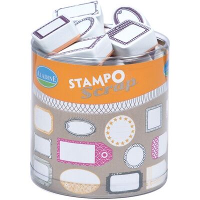 Aladine Stempelki, etykiety, 24 sztuki Aladine Stempelki, etykiety, 24 sztuki