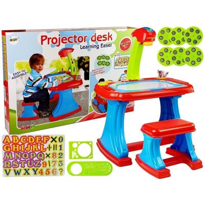Import LEANToys Stolik Edukacyjny z Projektorem Krzesełko Kredki Magnesy Literki i Cyfry Import LEANToys Stolik Edukacyjny z Projektorem Krzesełko Kredki Magnesy Literki i Cyfry