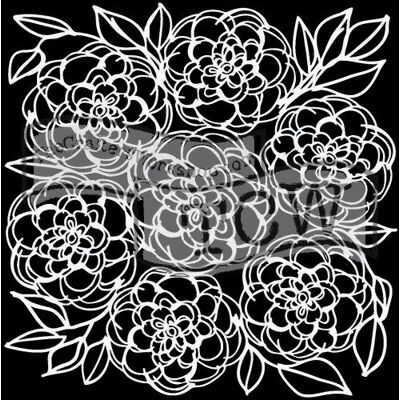 The Crafter`s Workshop, Inc. Szablon, aksamitki, 30,5 cm The Crafter`s Workshop, Inc. Szablon, aksamitki, 30,5 cm