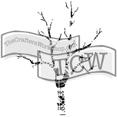 The Crafter`s Workshop, Inc. Szablon, drzewo, 30,5 cm The Crafter`s Workshop, Inc. Szablon, drzewo, 30,5 cm