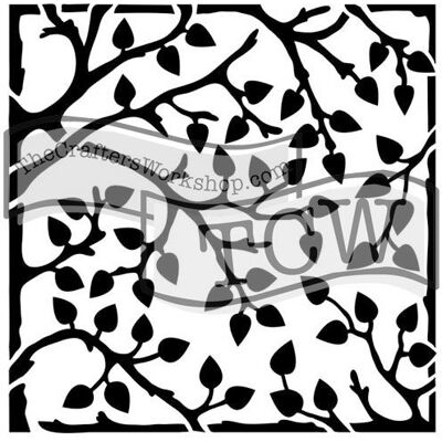The Crafter`s Workshop, Inc. Szablon, gałęzie, 30,5 cm The Crafter`s Workshop, Inc. Szablon, gałęzie, 30,5 cm
