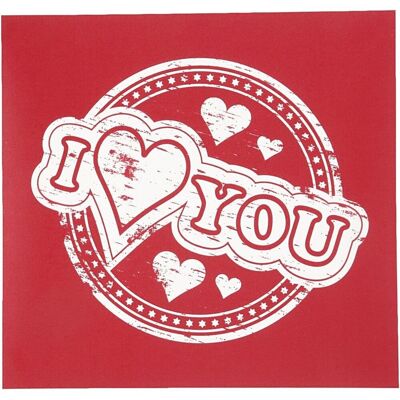 Creativ Company A/S Szablon, I heart You Creativ Company A/S Szablon, I heart You