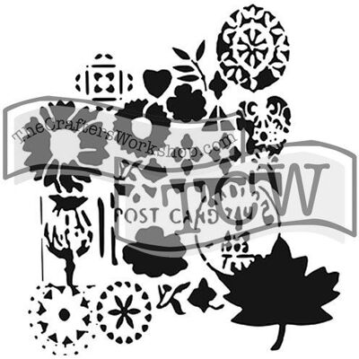 The Crafter`s Workshop, Inc. Szablon, kartka pocztowa, 30,5 cm The Crafter`s Workshop, Inc. Szablon, kartka pocztowa, 30,5 cm
