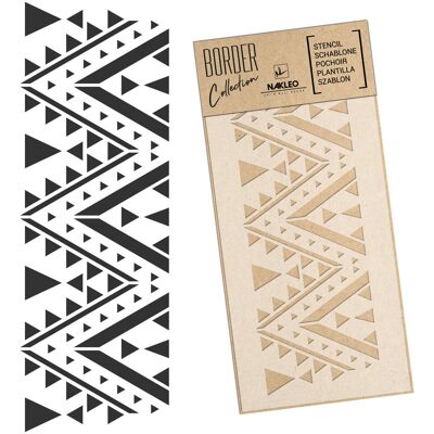 nakleo Szablon malarski border – bordiura // DYWAN GEOMETRYCZNY – KAZACHSKI / UJGURSKI // 45x95cm nakleo Szablon malarski border – bordiura // DYWAN GEOMETRYCZNY – KAZACHSKI / UJGURSKI // 45x95cm