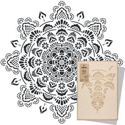 nakleo szablon malarski wielokrotny // BOHO MANDALA // XXL nakleo szablon malarski wielokrotny // BOHO MANDALA // XXL