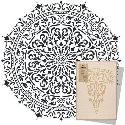 nakleo szablon malarski wielokrotny // GLAMOUR MANDALA // XXL nakleo szablon malarski wielokrotny // GLAMOUR MANDALA // XXL