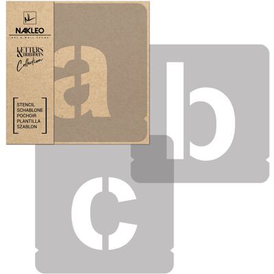 nakleo Szablon malarski wielokrotny, litery i cyfry 70 mm, Modern Sans Małe nakleo Szablon malarski wielokrotny, litery i cyfry 70 mm, Modern Sans Małe