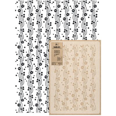 nakleo Szablon Malarski Wielokrotny Powtarzalny // Art Nouveau Fabric nakleo Szablon Malarski Wielokrotny Powtarzalny // Art Nouveau Fabric