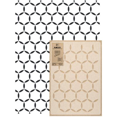 nakleo Szablon Malarski Wielokrotny Powtarzalny // Hexagon Circles nakleo Szablon Malarski Wielokrotny Powtarzalny // Hexagon Circles