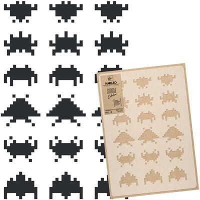 nakleo Szablon Malarski Wielokrotny // Space Invaders nakleo Szablon Malarski Wielokrotny // Space Invaders